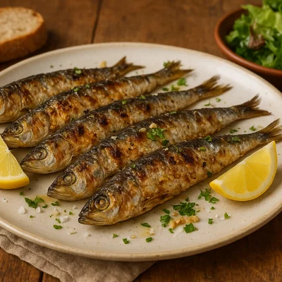 Sardinas asadas – Spanisch gegrillte Sardinen