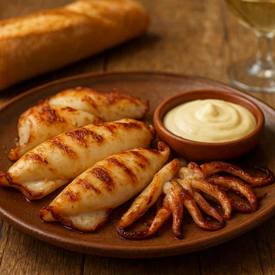 Sepia a la plancha mit hausgemachter Alioli