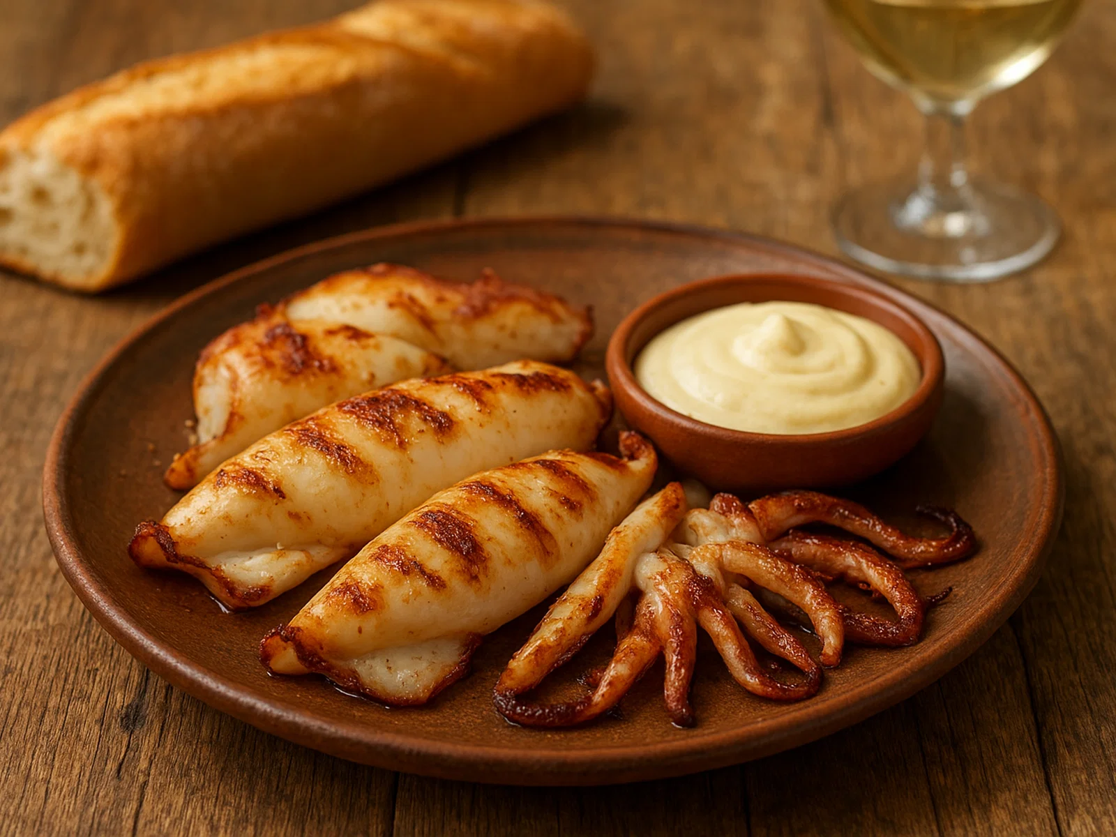 Sepia a la plancha mit hausgemachter Alioli