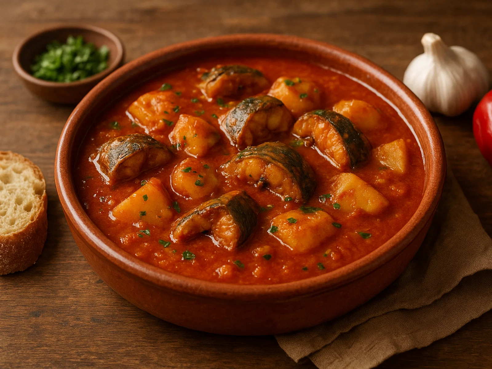 All i pebre – Valencianischer Aal in Knoblauch-Paprika-Soße