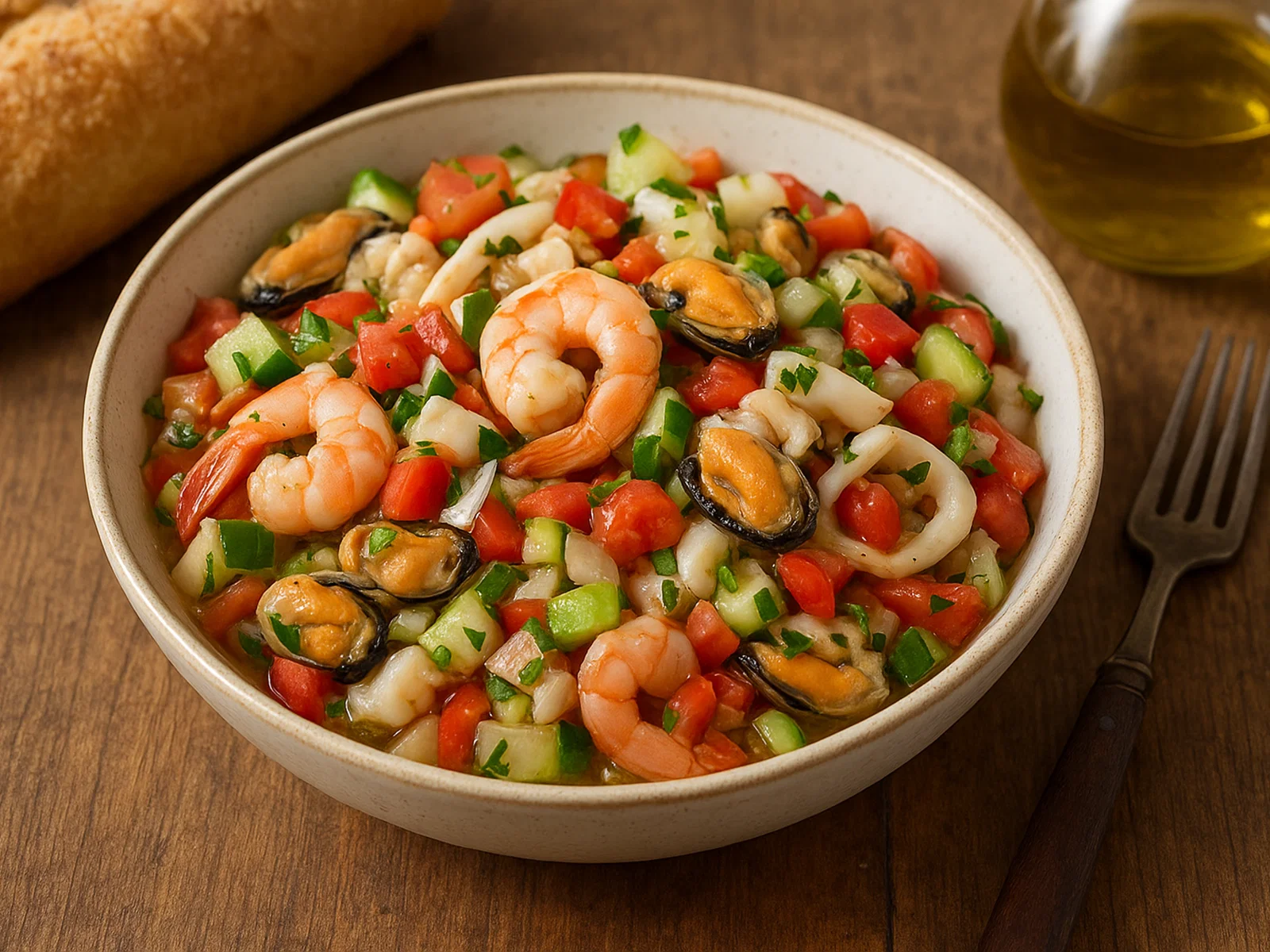 Salpicón de Marisco – Kalter Meeresfrüchtesalat mit Vinaigrette