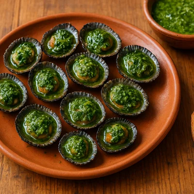 Lapas con Mojo Verde (Kanarische Napfschnecken mit grünem Mojo)