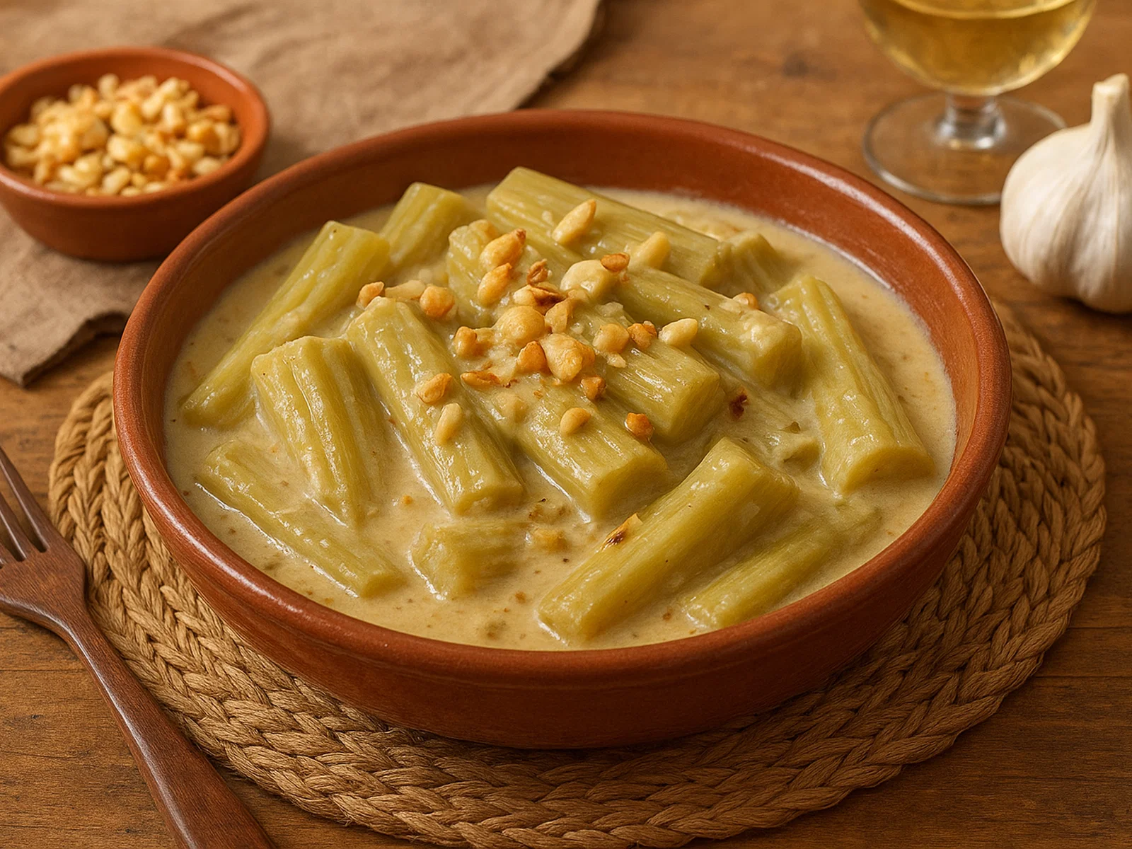 Cardo en salsa de almendras – Kardonen in spanischer Mandelsoße