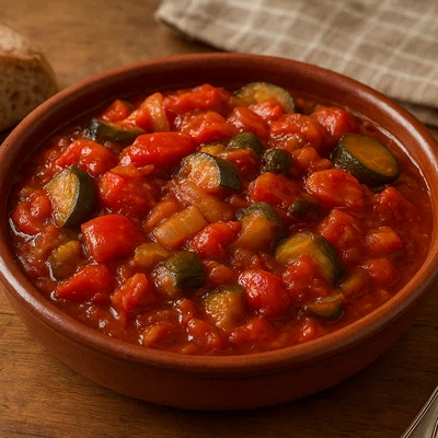 Fritada Aragonesa – geschmortes Sommergemüse mit Tomate