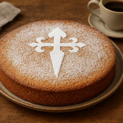 Tarta de Santiago – Galicischer Mandelkuchen mit Jakobskreuz
