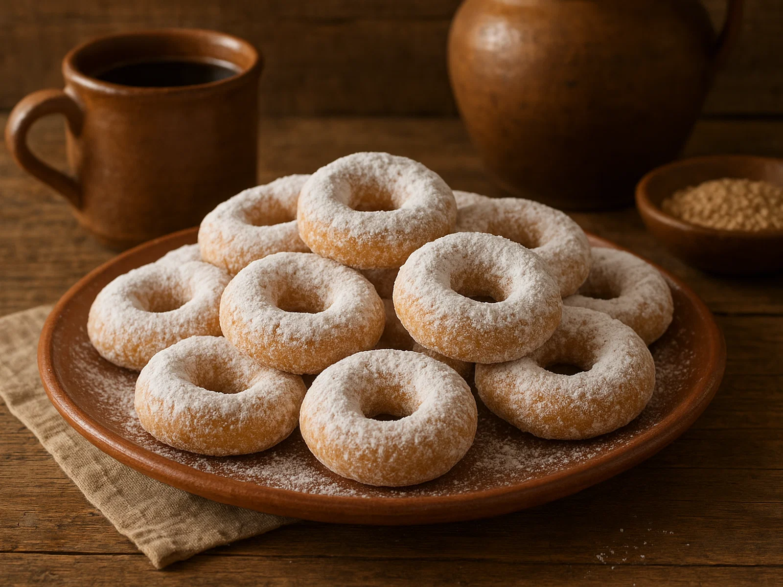 Roscos de Vino – Spanische Wein-Anis-Kringel mit Puderzucker