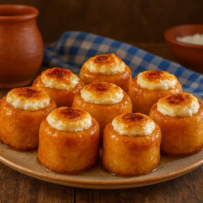 Piononos – kleine Sahne-Sirup-Röllchen aus Granada