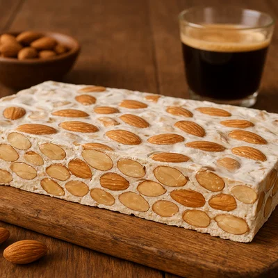 Turrón de Alicante – Harte Mandel-Honig-Nougatplatte