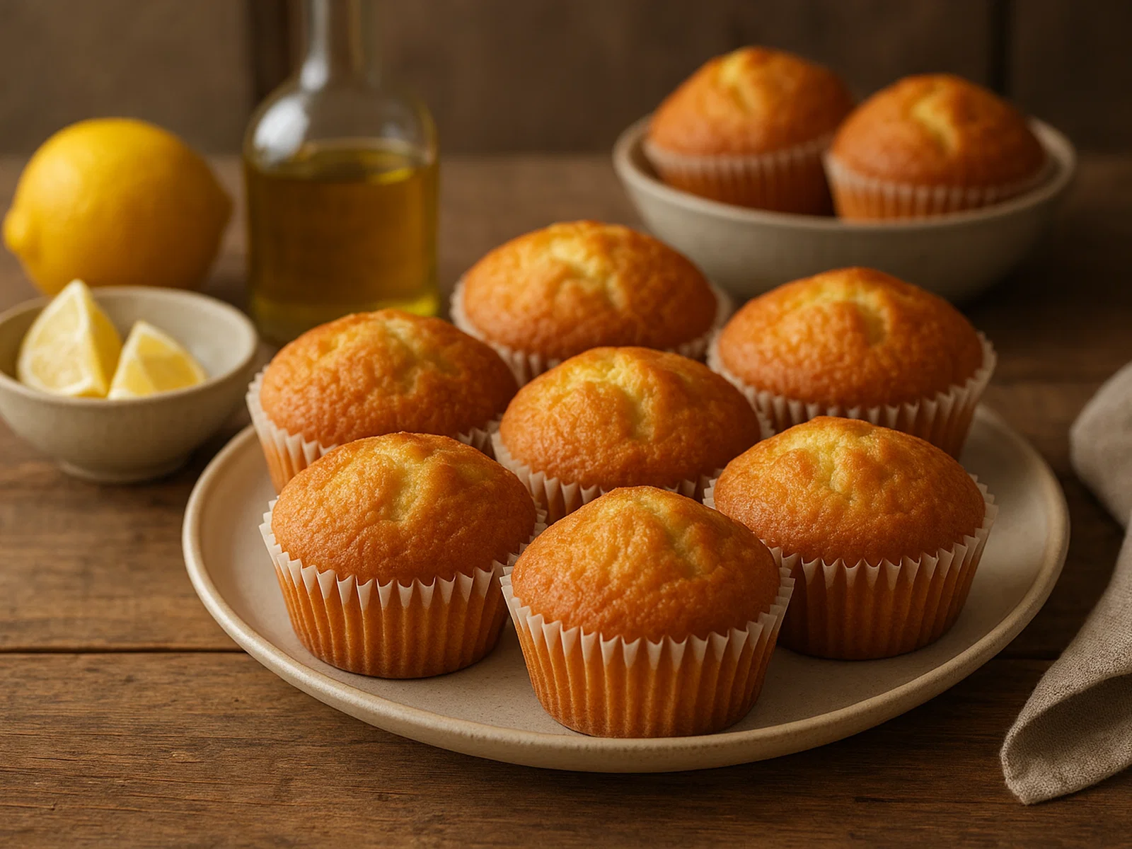 Magdalenas – Spanische Zitronen-Olivenöl-Muffins