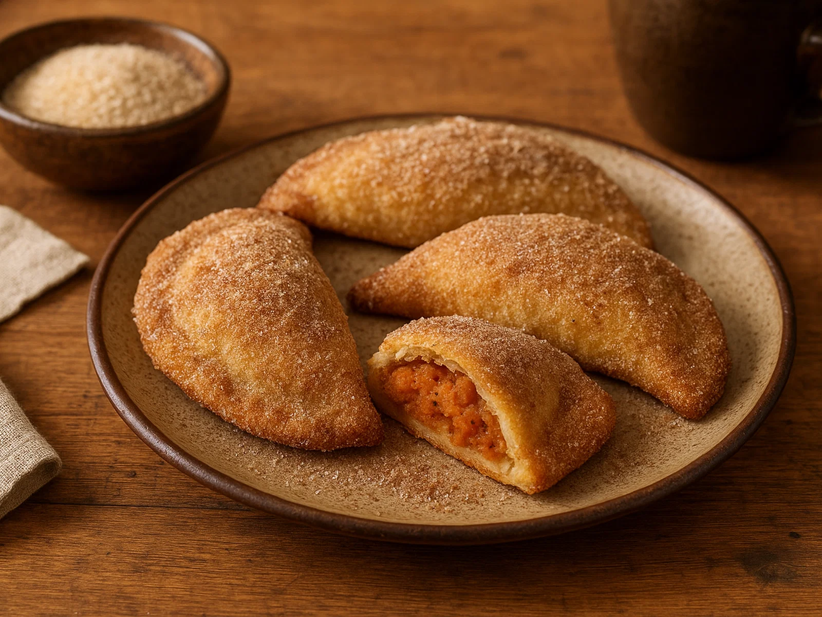 Truchas de Navidad – Gefüllte süße Weihnachtsteigtaschen