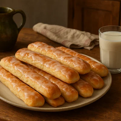 Hausgemachte Fartons – Luftige Hefegebäckstangen zur Horchata