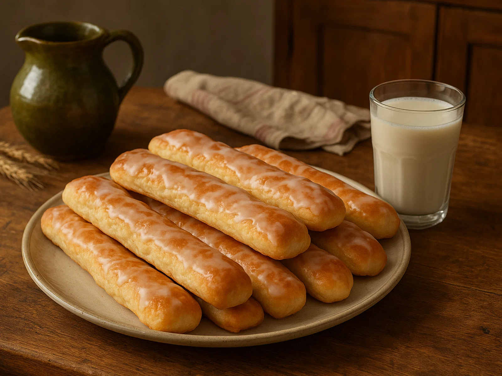 Hausgemachte Fartons – Luftige Hefegebäckstangen zur Horchata