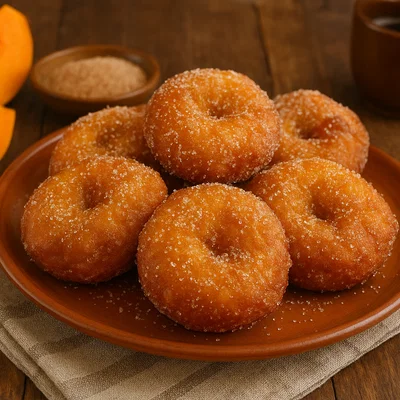 Buñuelos de calabaza – Frittierte Kürbiskrapfen