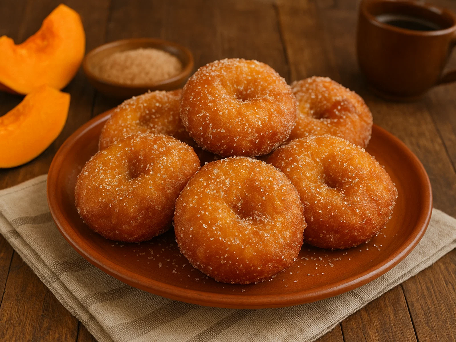 Buñuelos de calabaza – Frittierte Kürbiskrapfen