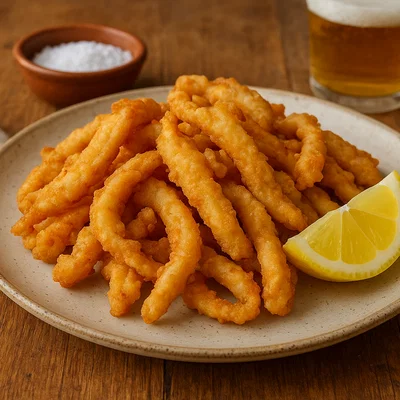 Kantabrische Rabas – Frittierte Tintenfischstreifen