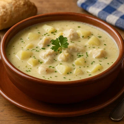 Gazpachuelo – Malagische Fischsuppe mit Kartoffeln und Mayonnaise