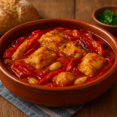 Tiznao – Katalanischer Stockfisch mit gerösteter Paprika