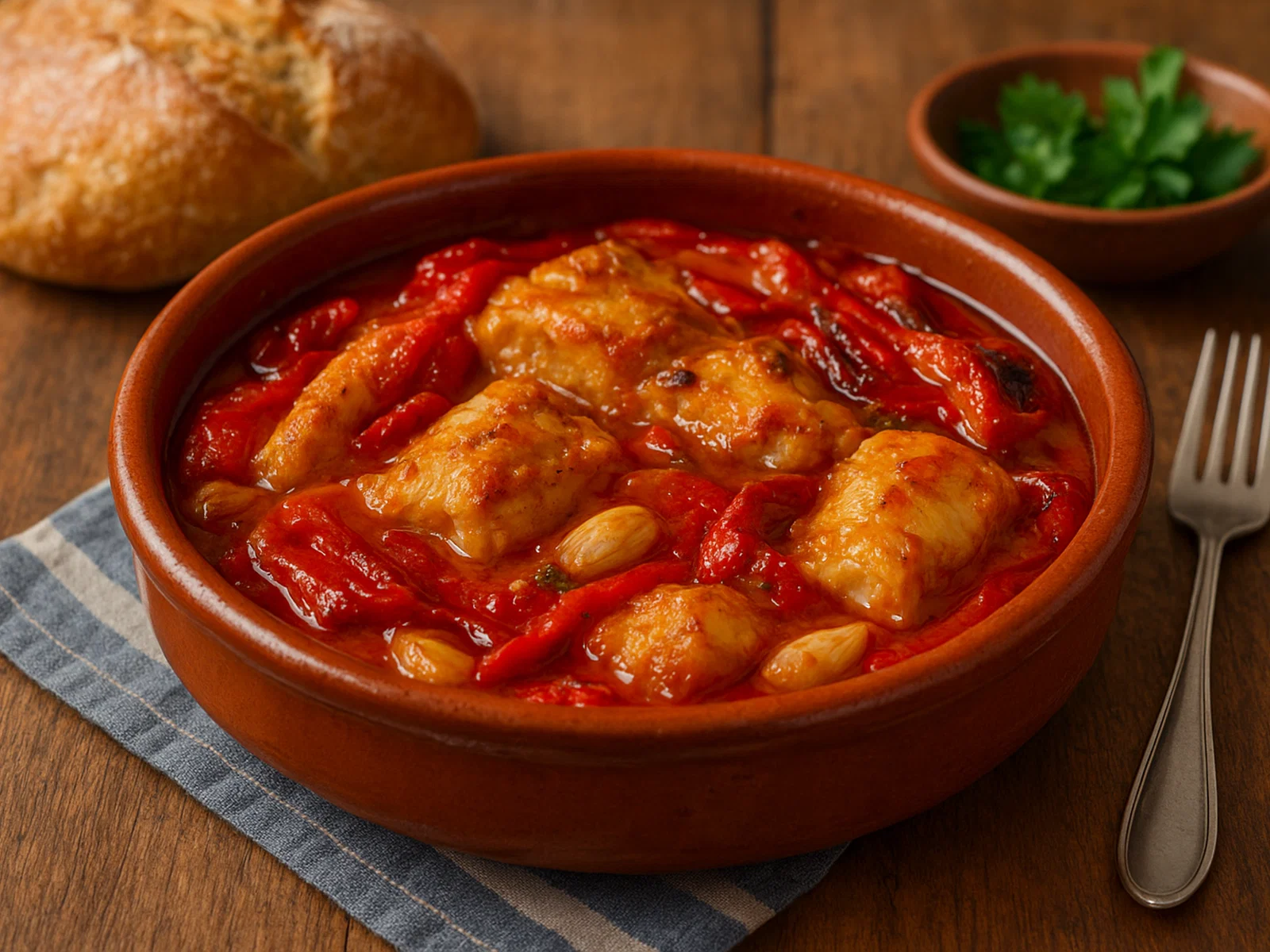 Tiznao – Katalanischer Stockfisch mit gerösteter Paprika