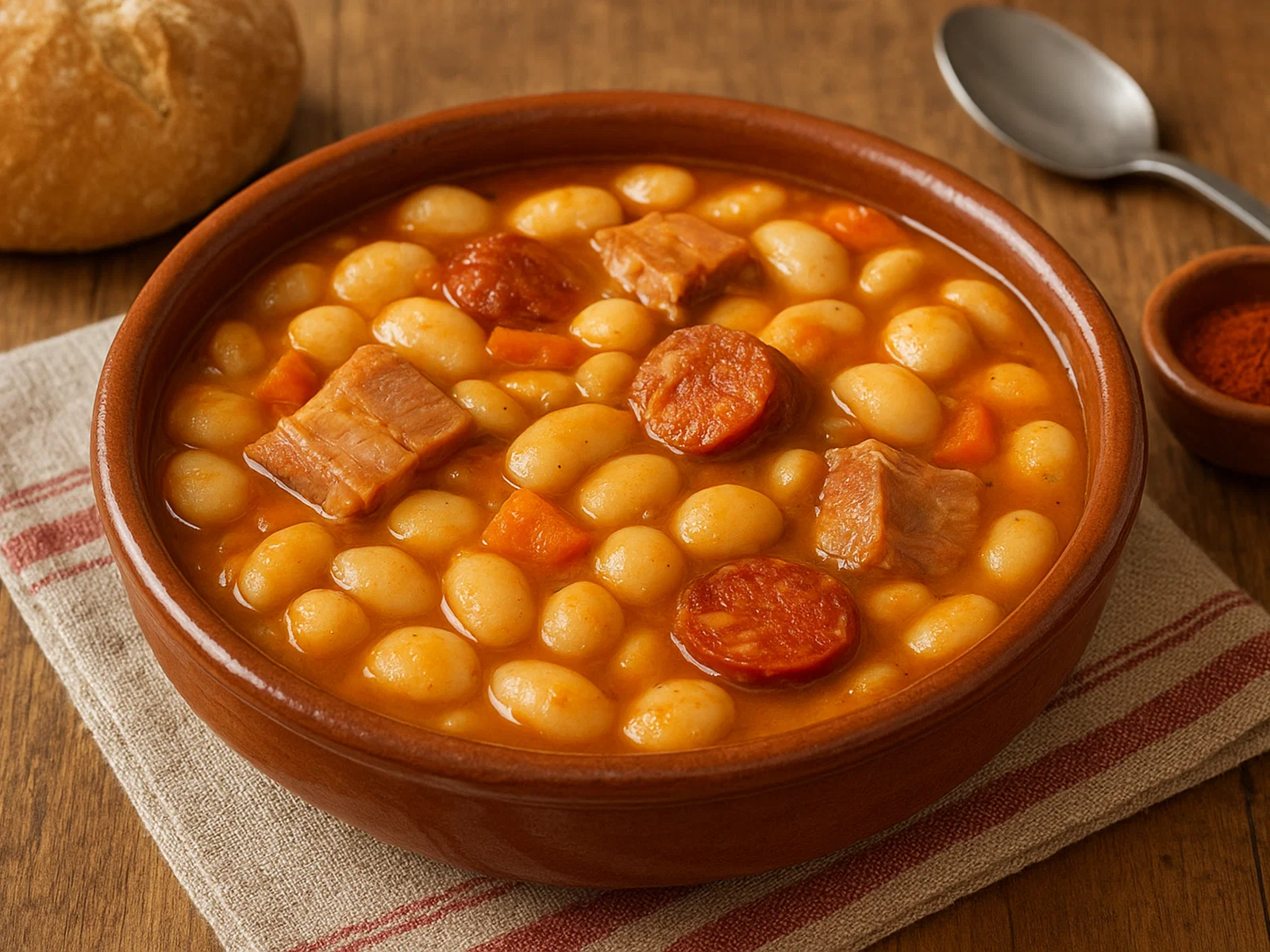 Judiones de La Granja – Spanischer Bohneneintopf mit Pökelfleisch