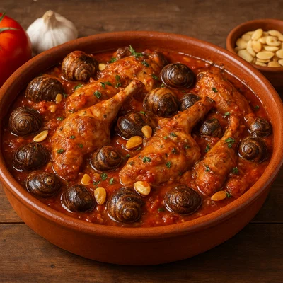 Conill amb Cargols – Katalanisches Kaninchen mit Schnecken