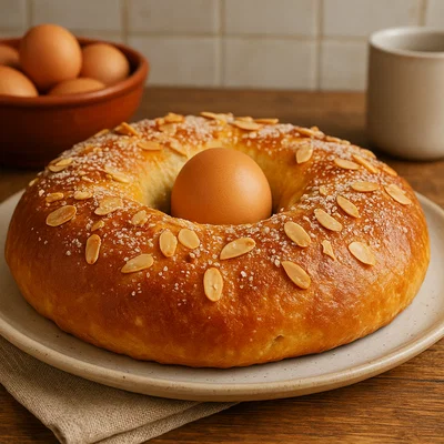 Mona de Pascua – Spanisches Osterbrot mit Ei