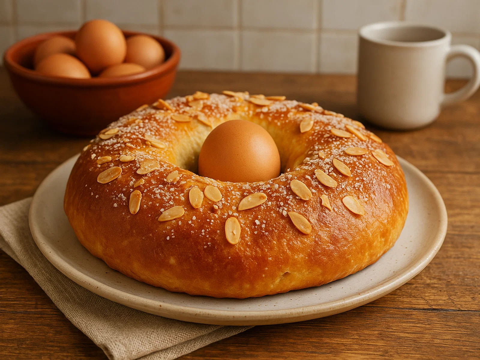 Mona de Pascua – Spanisches Osterbrot mit Ei