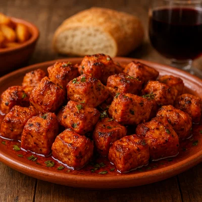 Carne Fiesta – kanarisch marinierte Schweinefleischwürfel