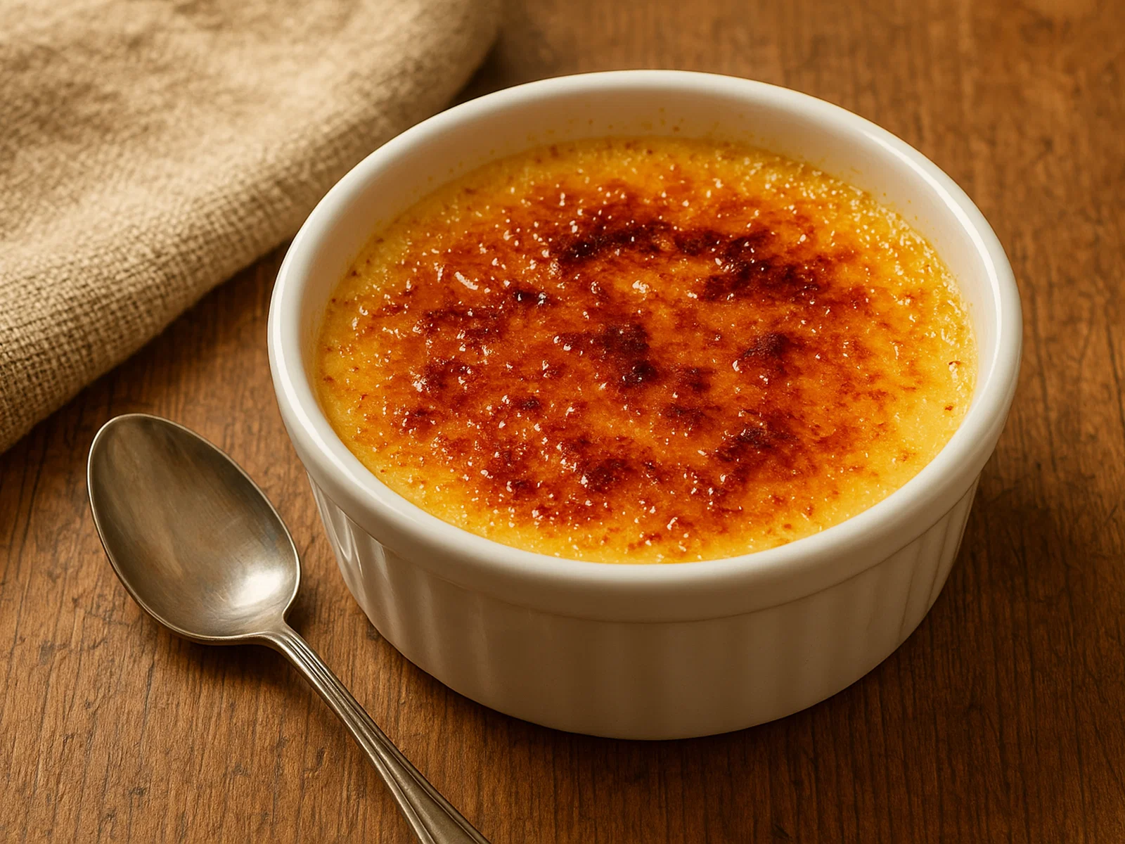 Klassische Crème Brûlée mit Vanille
