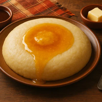 Asida – Nordafrikanischer Weizenbrei mit Honig und Butter