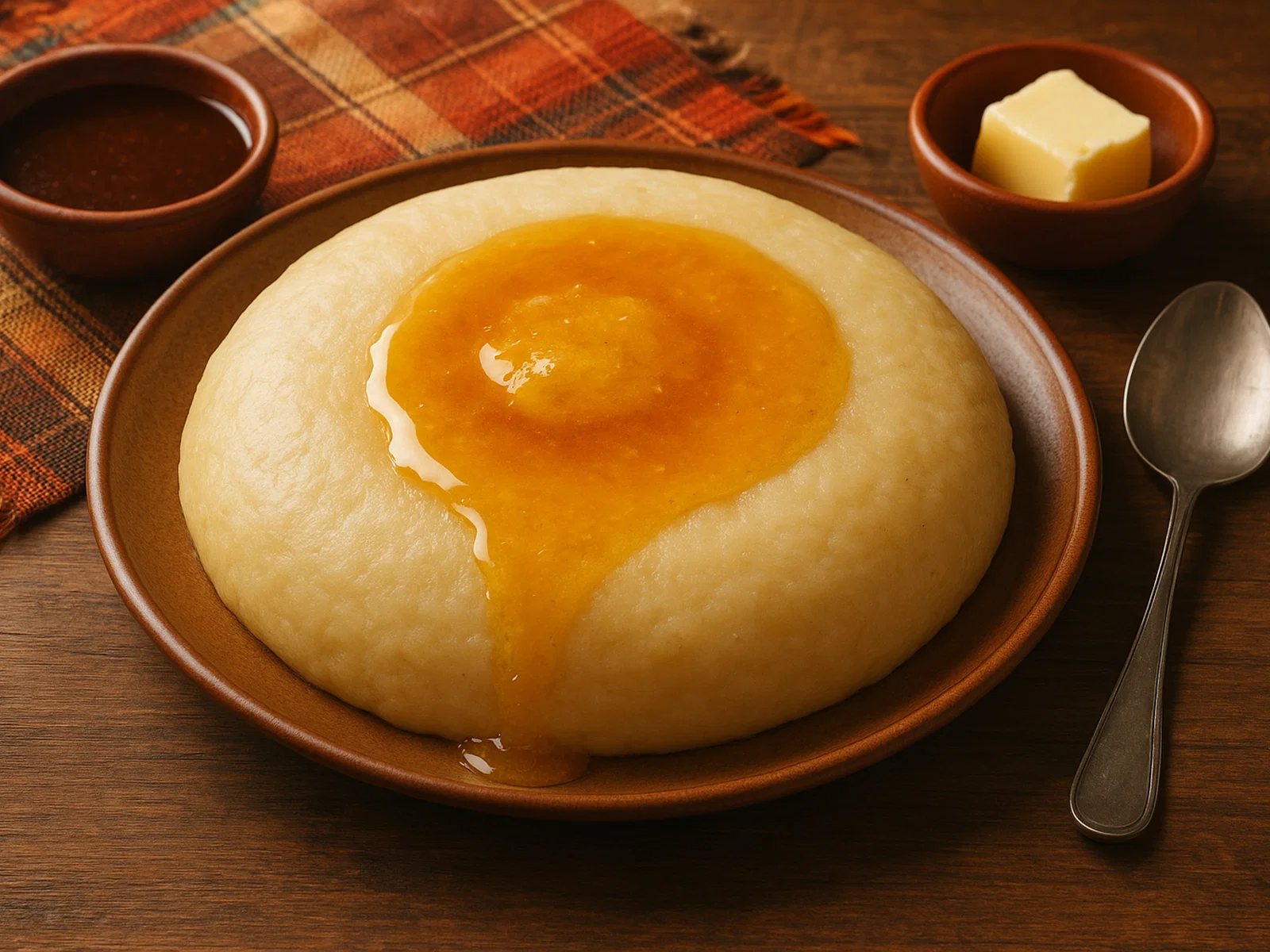 Asida – Nordafrikanischer Weizenbrei mit Honig und Butter