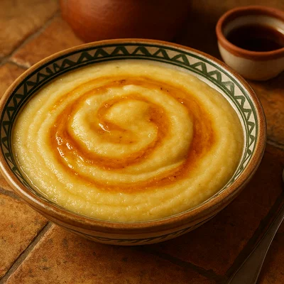 Assida – Nordafrikanischer Weizenbrei mit Butter und Honig
