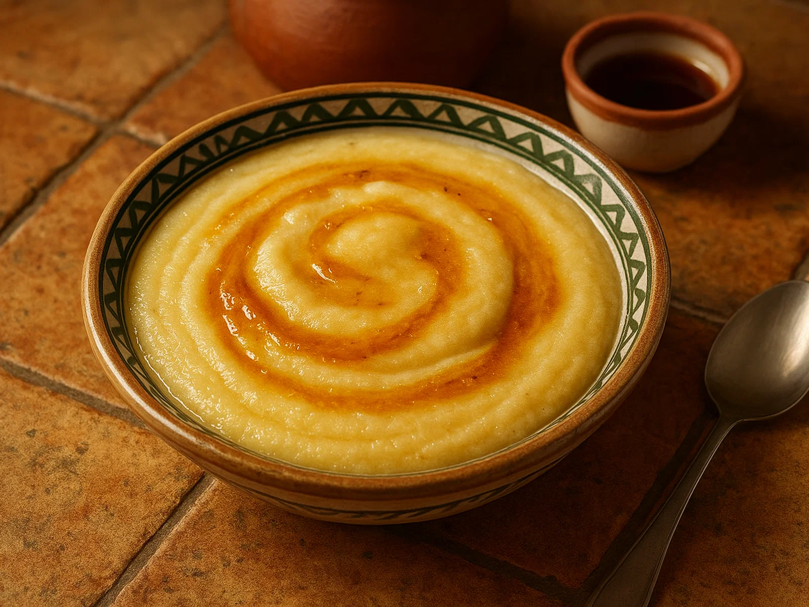 Assida – Nordafrikanischer Weizenbrei mit Butter und Honig