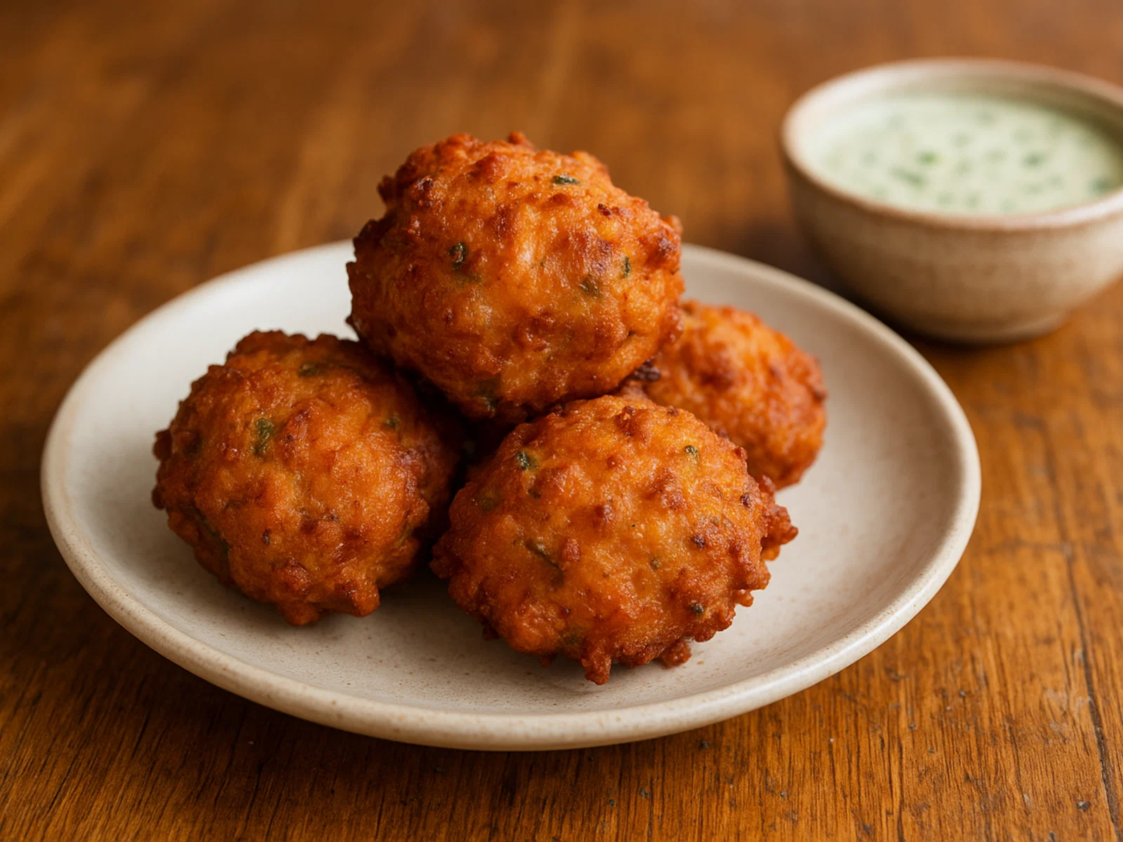 Karibische Conch-Fritters (Muschelbällchen)