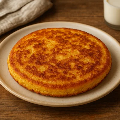 Klassische Johnny Cakes (Hoecakes) aus der Pfanne