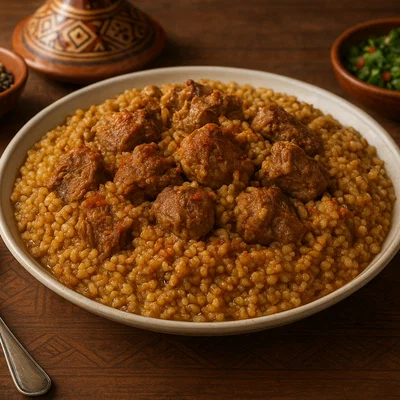 Jareesh mit Huhn (Arabischer Weizengrütze-Eintopf)