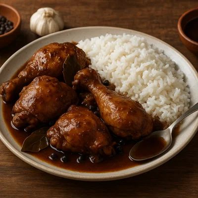Klassisches philippinisches Hähnchen Adobo