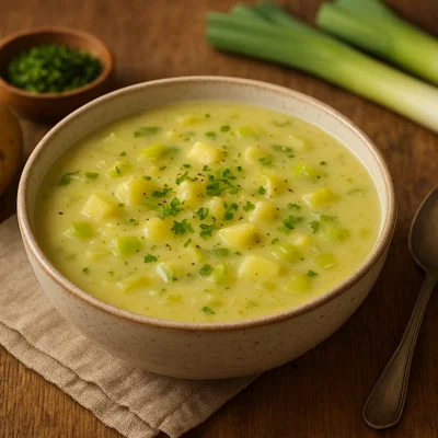 Cremige Kartoffel-Lauch-Suppe