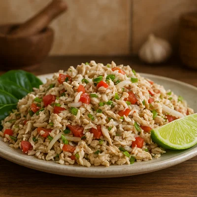 Chamorro Chicken Kelaguen (Kelaguen Mannok)