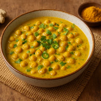 Kichererbsen-Curry mit Kokosmilch