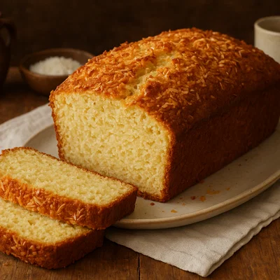 Saftiges Kokosnussbrot mit Vanille
