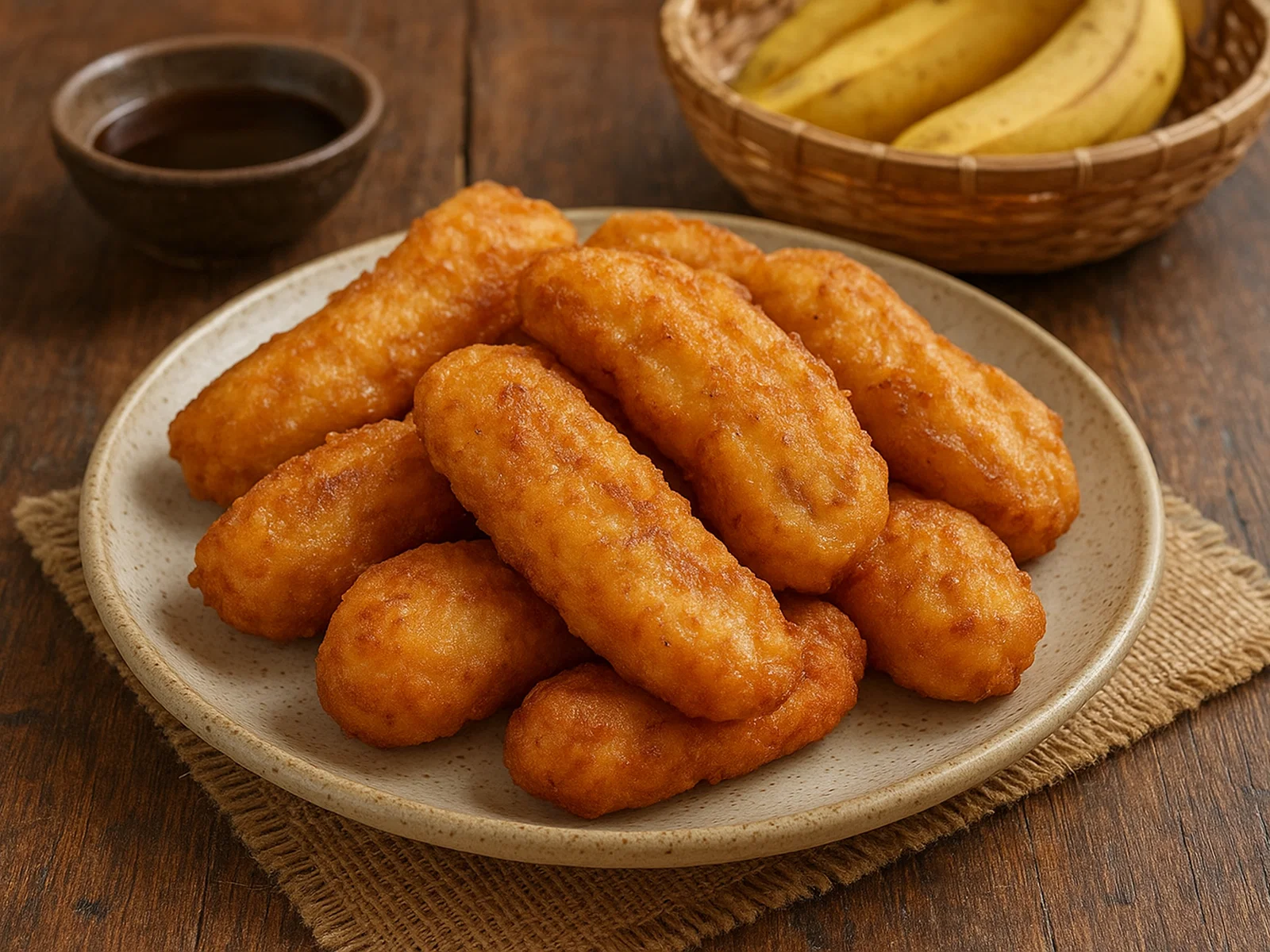 Pisang Goreng – Indonesische frittierte Bananen