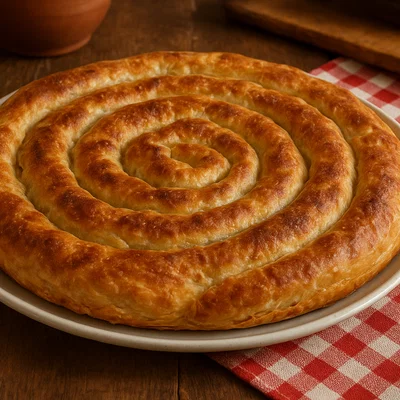 Herzhafte Balkan-Pite mit Spinat-Käse-Füllung