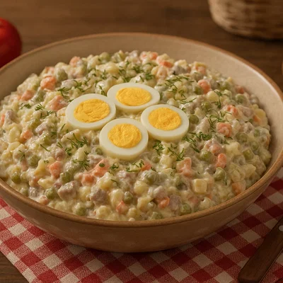 Salată de boeuf – Rumänischer Rindfleisch-Gemüsesalat