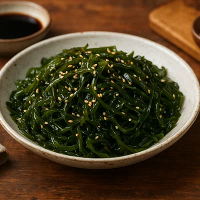Japanischer Seetangsalat mit Sesam-Dressing