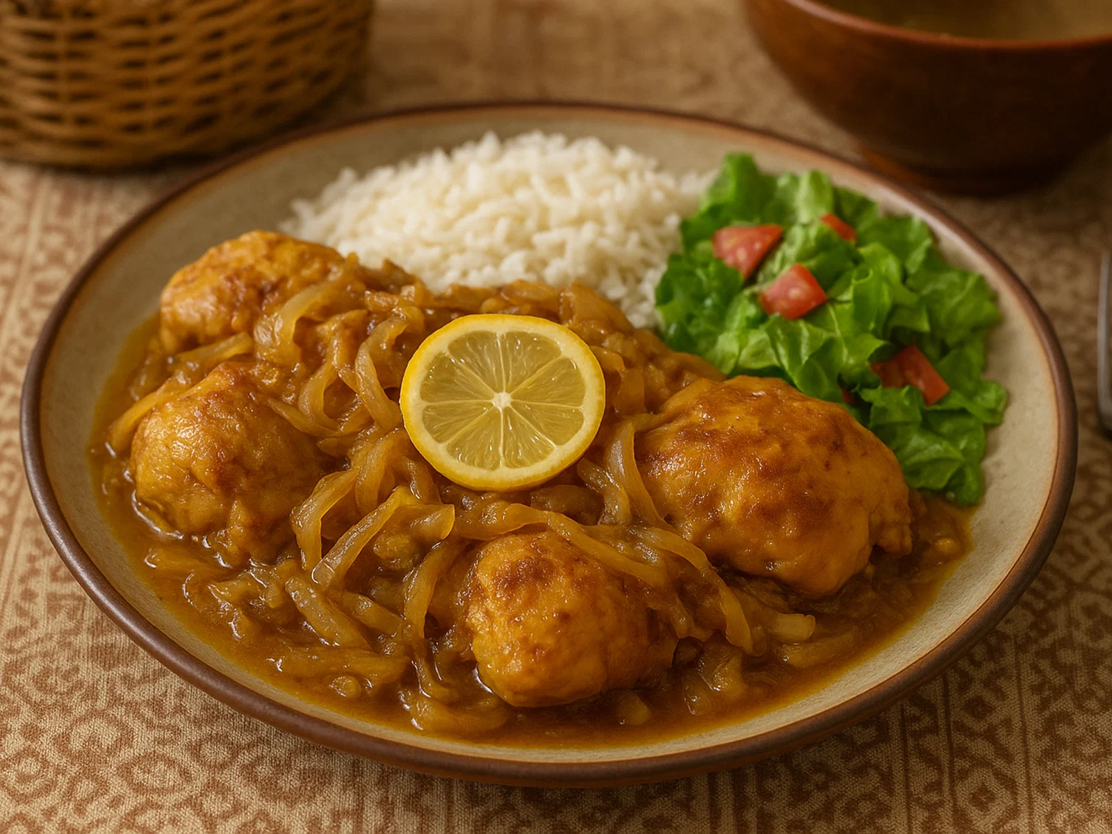 Poulet Yassa – Senegalesisches Zitronen-Zwiebel-Hähnchen