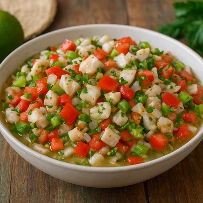 Karibischer Conch-Salat mit Zitrusmarinade