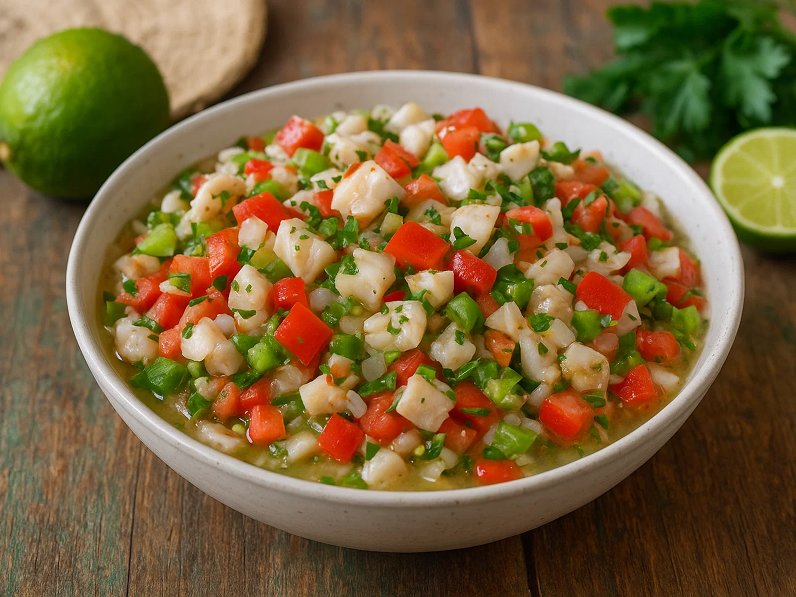 Karibischer Conch-Salat mit Zitrusmarinade