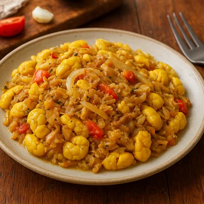 Ackee und Saltfish – traditionelles jamaikanisches Frühstücksgericht