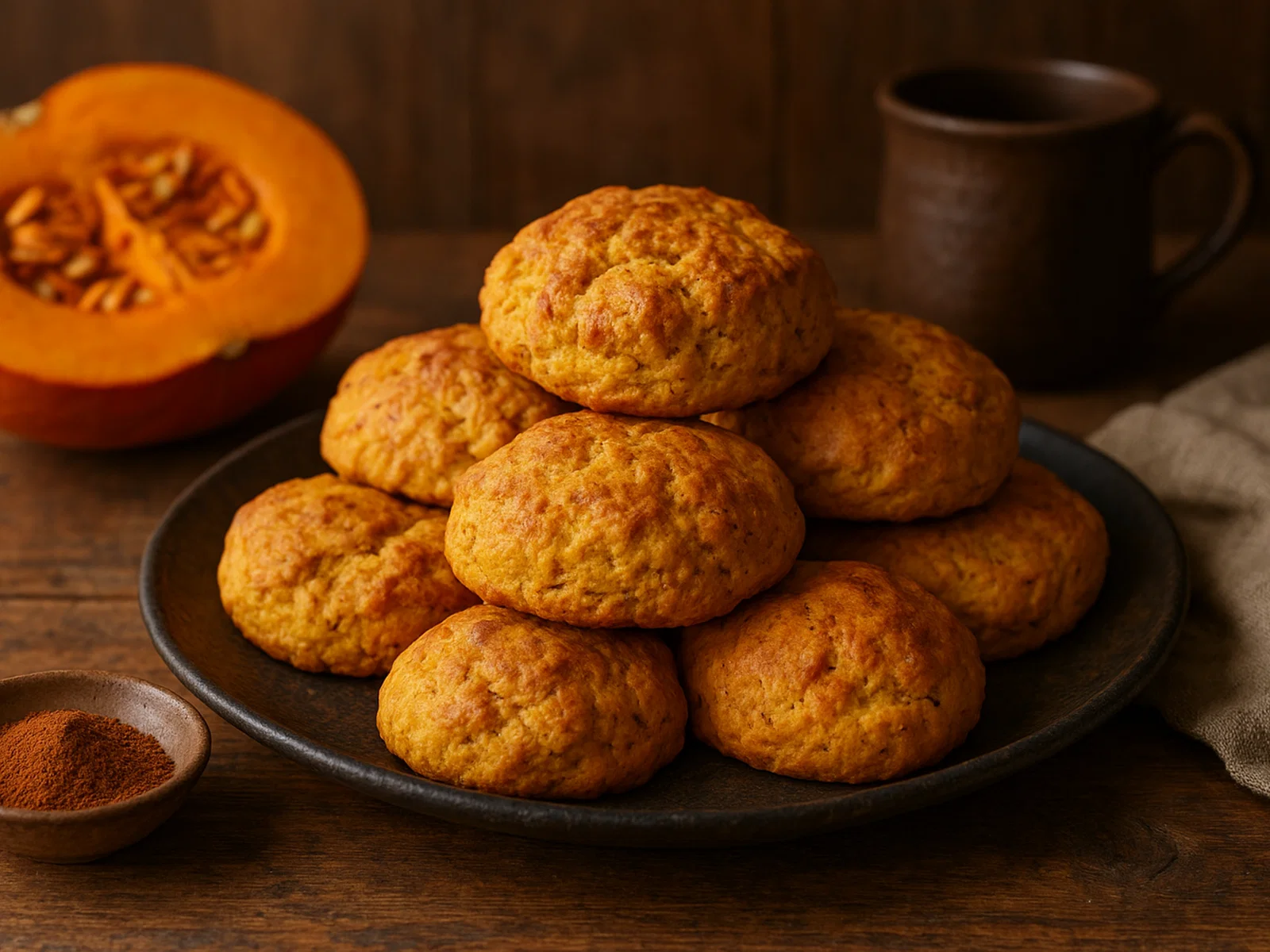 Gespenstische Kürbis-Scones