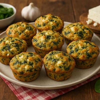 Herzhafte Spinat-Feta-Muffins